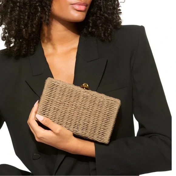 Kurt Geiger Kensington Clutch/Crossbody Woven Bag NWT - Picture 6 of 15